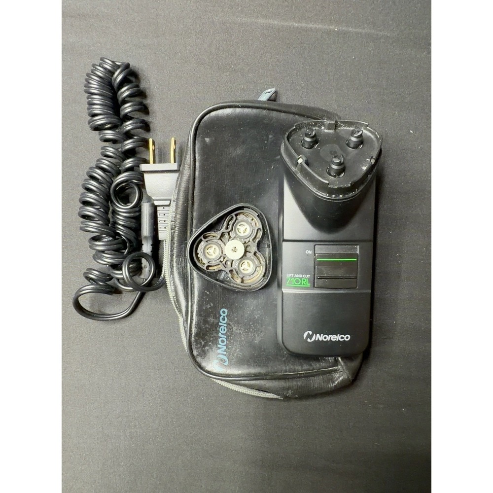 Vintage Philips Norelco 710RL Lift & Cut Corded Electric Shaver Case Tested - Picture 8 of 9